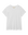 A plain white crew-neck t-shirt, crafted from 100% cotton, displayed on a white background. Product Name: The Boxy Crew. Solid -- True White from THE GREAT. CORE KNITS